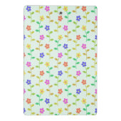 花カラフル花、花の柄、緑、ぼほ ミニクリップボード (裏面)