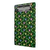 花カラフル花、花の柄、緑、ぼほ ミニクリップボード (アングル2)