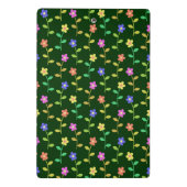 花カラフル花、花の柄、緑、ぼほ ミニクリップボード (裏面)