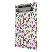 花カラフル花、花の柄、緑、ぼほ ミニクリップボード (アングル2)