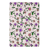 花カラフル花、花の柄、緑、ぼほ ミニクリップボード (裏面)