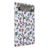 花カラフル花、花の柄、緑、ぼほ ミニクリップボード (アングル)