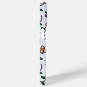 花カラフル花、花の柄、緑、ぼほ Case-Mate iPhoneケース (裏面 / 右)