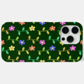 花カラフル花、花の柄、緑、ぼほ Case-Mate iPhoneケース (裏面 (横))