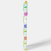 花カラフル花、花の柄、緑、ぼほ Case-Mate iPhoneケース (裏面 / 右)