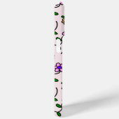 花カラフル花、花の柄、緑、ぼほ Case-Mate iPhoneケース (裏面 / 右)