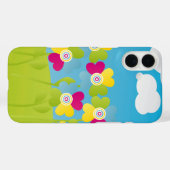 花カラフル花 Case-Mate iPhoneケース (裏面 (横))