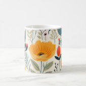 花カラフル芸 コーヒーマグカップ (中央)
