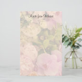 花カラフル蘭と牡丹 便箋 (スタンド正面)