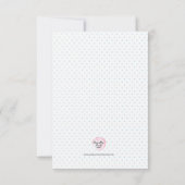 花カラフル赤ちゃんシャワーアドバイスカード 招待状 (裏面)