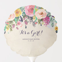 花カラフル赤ちゃんシャワー風船装飾