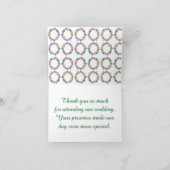 花カラフル輪お願いノートカード サンキューカード (内部)