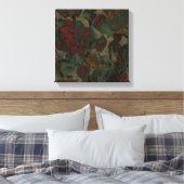 花カラフル迷彩模様 キャンバスプリント (インサイチュ (寝室))