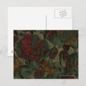 花カラフル迷彩模様 ポストカード (正面/裏面)