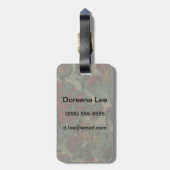 花カラフル迷彩模様 ラゲッジタグ (裏面縦)