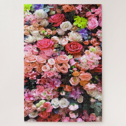 花カラフル開花フローラ花束 ジグソーパズル (縦)