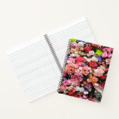 花カラフル開花フローラ花束 ノートブック (内部)