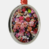 花カラフル開花フローラ花束 メタルオーナメント (右)