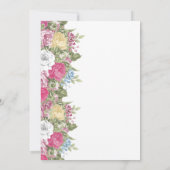 花カラフル開花結婚ズ 招待状 (裏面)