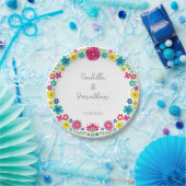 花カラフル類 ペーパープレート (パーティー)