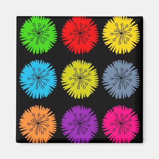 花カラフル類 マグネット (正面)