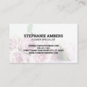 花カラフル類 | モノグラム 名刺 (裏面)