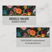 花カラフル類 | レザー 名刺 (正面/裏面)