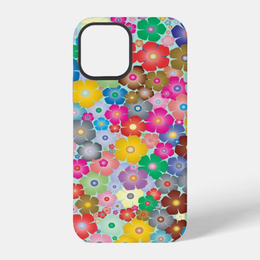 花カラフル類 iPhoneケース (裏面)