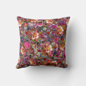 花カラフル クッション (裏面)