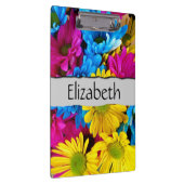 花カラフル、デイジー、デイジー、お名前 クリップボード (右)