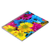 花カラフル、デイジー – ブルーイエローピンク ノートブック (左側)