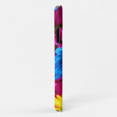 花カラフル、デイジー – ブルーイエローピンク Case-Mate iPhoneケース (裏面/右)