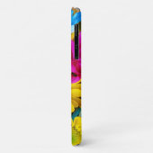 花カラフル、デイジー – ブルーイエローピンク Case-Mate iPhoneケース (裏面/左)