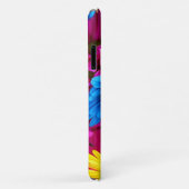 花カラフル、デイジー – ブルーイエローピンク Case-Mate iPhoneケース (裏面/右)