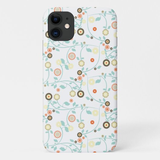花カラフル、フローラ、花のパターン Case-Mate iPhoneケース (裏面)