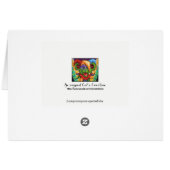 [花カラフル]出血ハートグリーティングカード (裏面横)