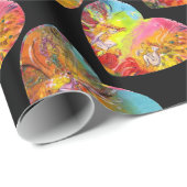 花カラフル、花の妖精ハートファンタジー ラッピングペーパー (ロールコーナー)