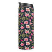 花カラフル – 花柄22 – 熱タンブラー タンブラー (回転右)