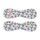 花カラフル、青い背景、オレンジ 野球ボール (パネル)