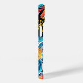 花カラフルiPhoneケース Case-Mate iPhoneケース (裏面 / 右)