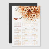 花カレンダー 2026年 (正面/裏面)