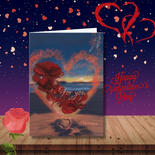 花カードからのハート シーズンカード