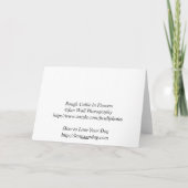 花カードのコリー カード (裏面)