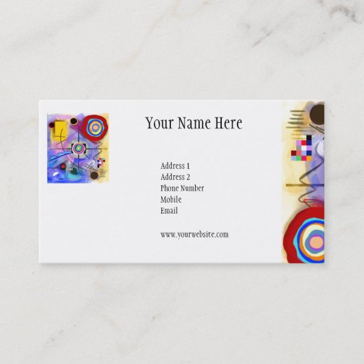 花カードの美しい庭 名刺 (正面)