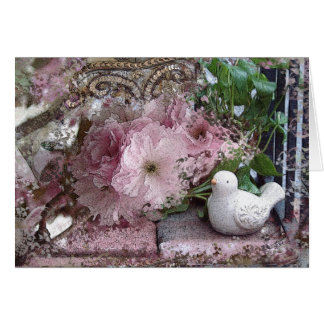 花カード付き鳩