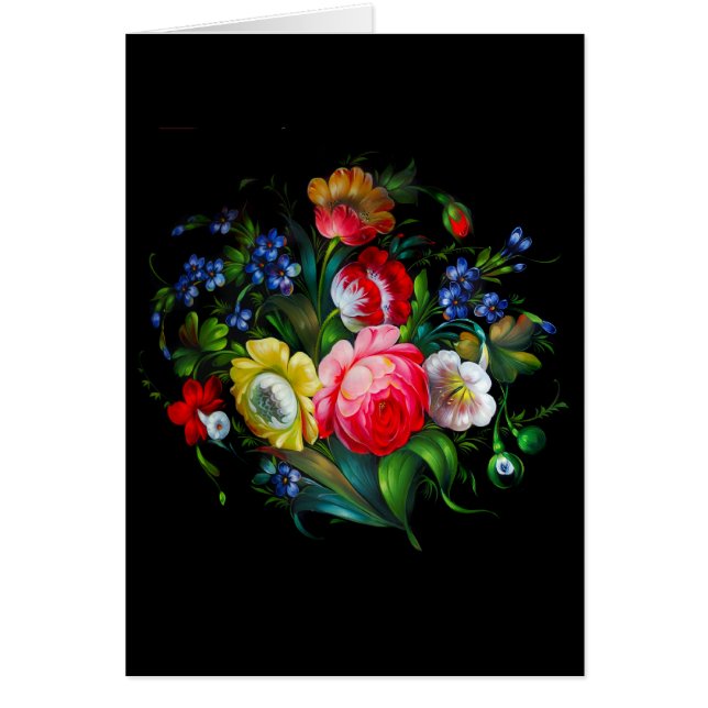 花カード (正面)