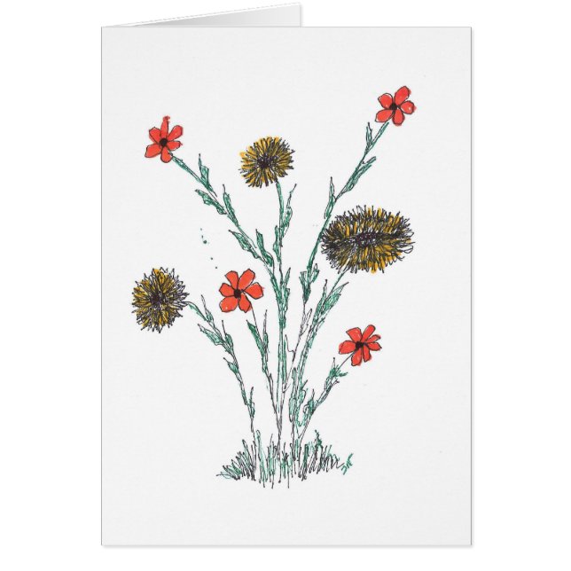 花カード (正面)