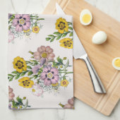 花カーニバル キッチンタオル (四つ折り)