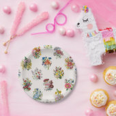 花カーニバル ペーパープレート (パーティー)