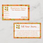 花ガーリー咲きモダン 割引カード (正面/裏面)